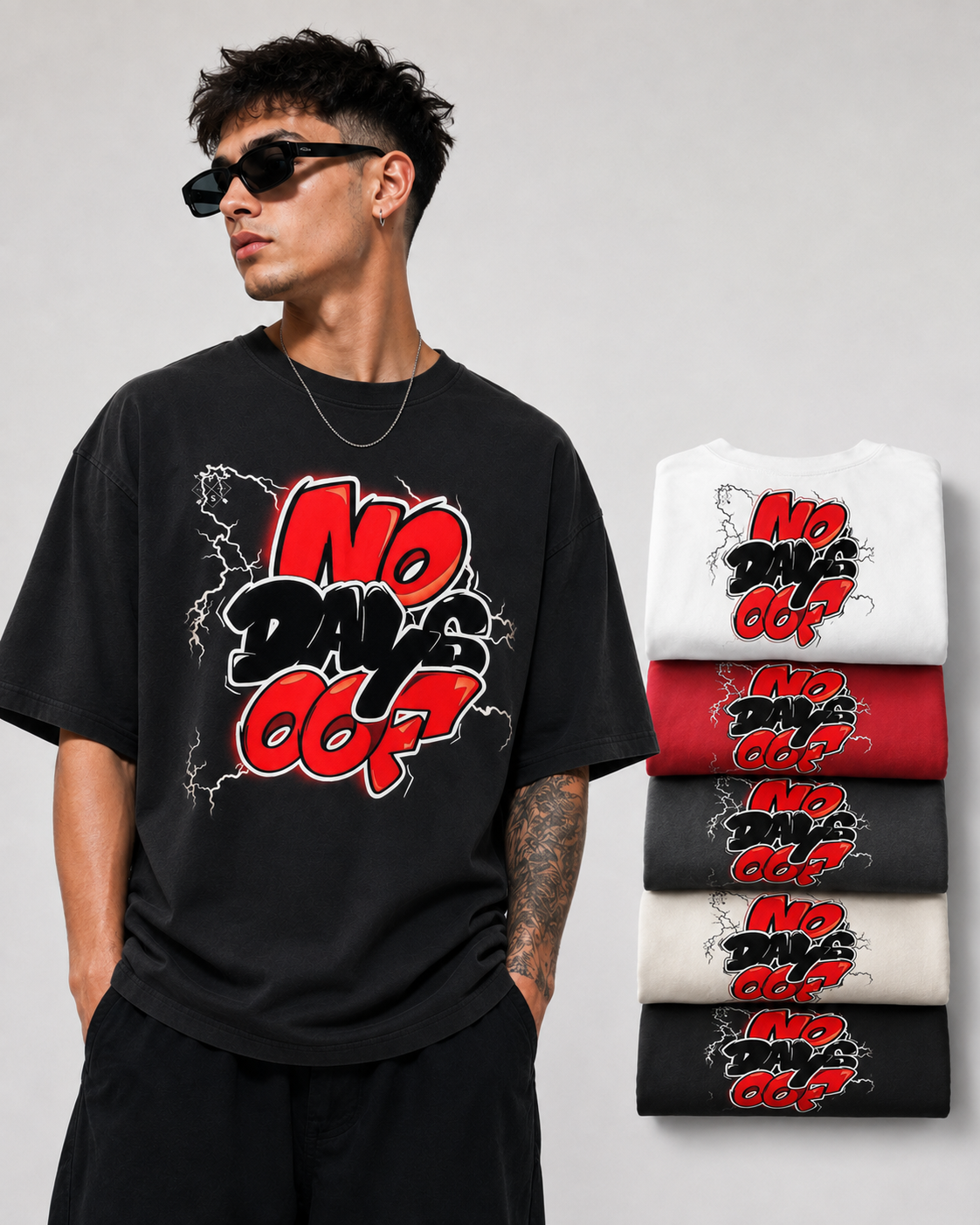 No Days Off Graphic Tee