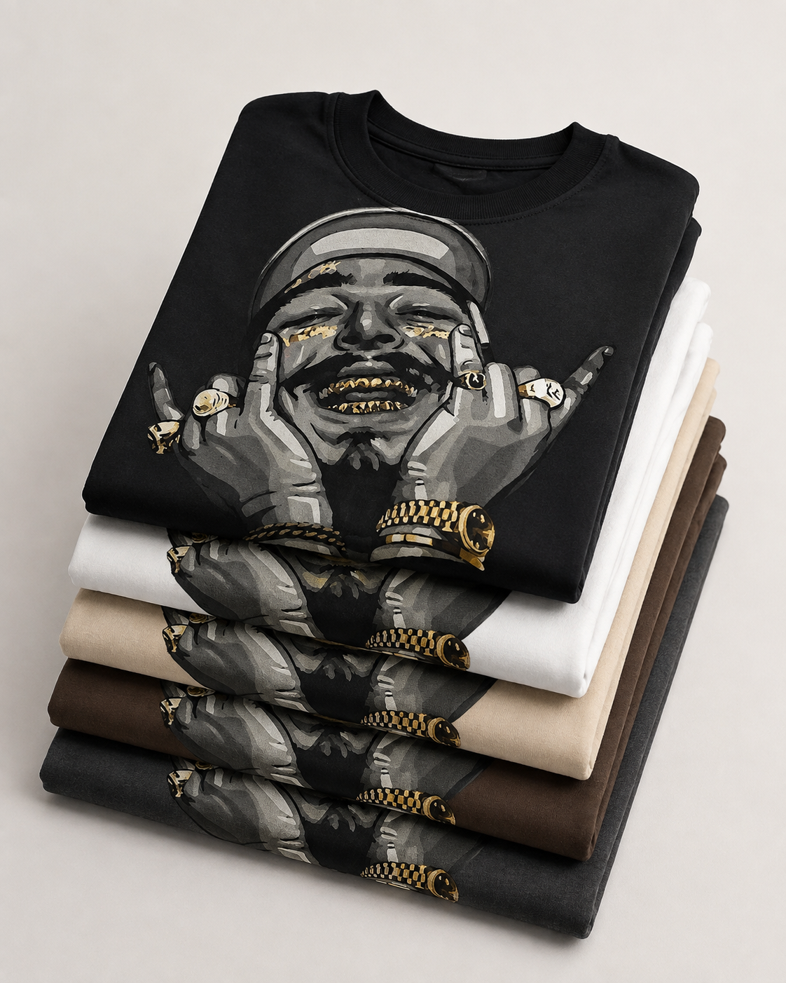 Gold Portrait Graphic Tee