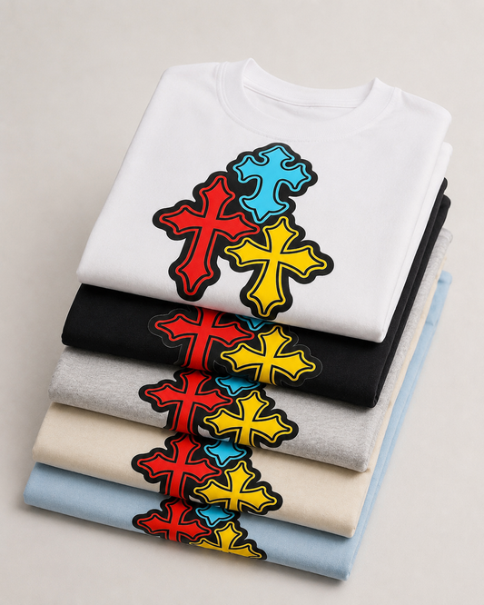 Color Cross Graphic Tee