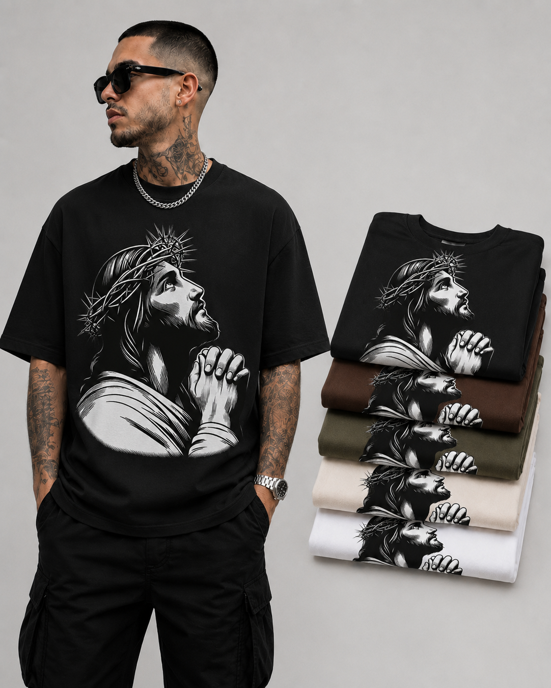 Praying Jesus Graphic Tee