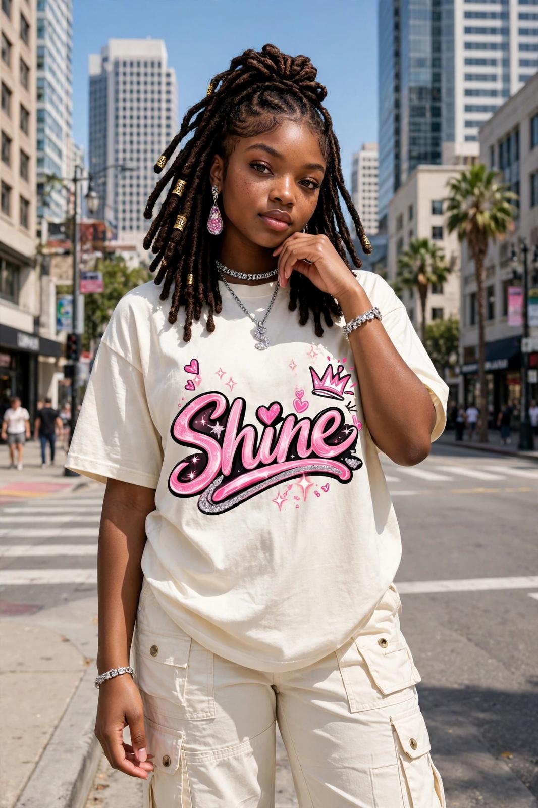 Pink Shine Queen Graphic Tee