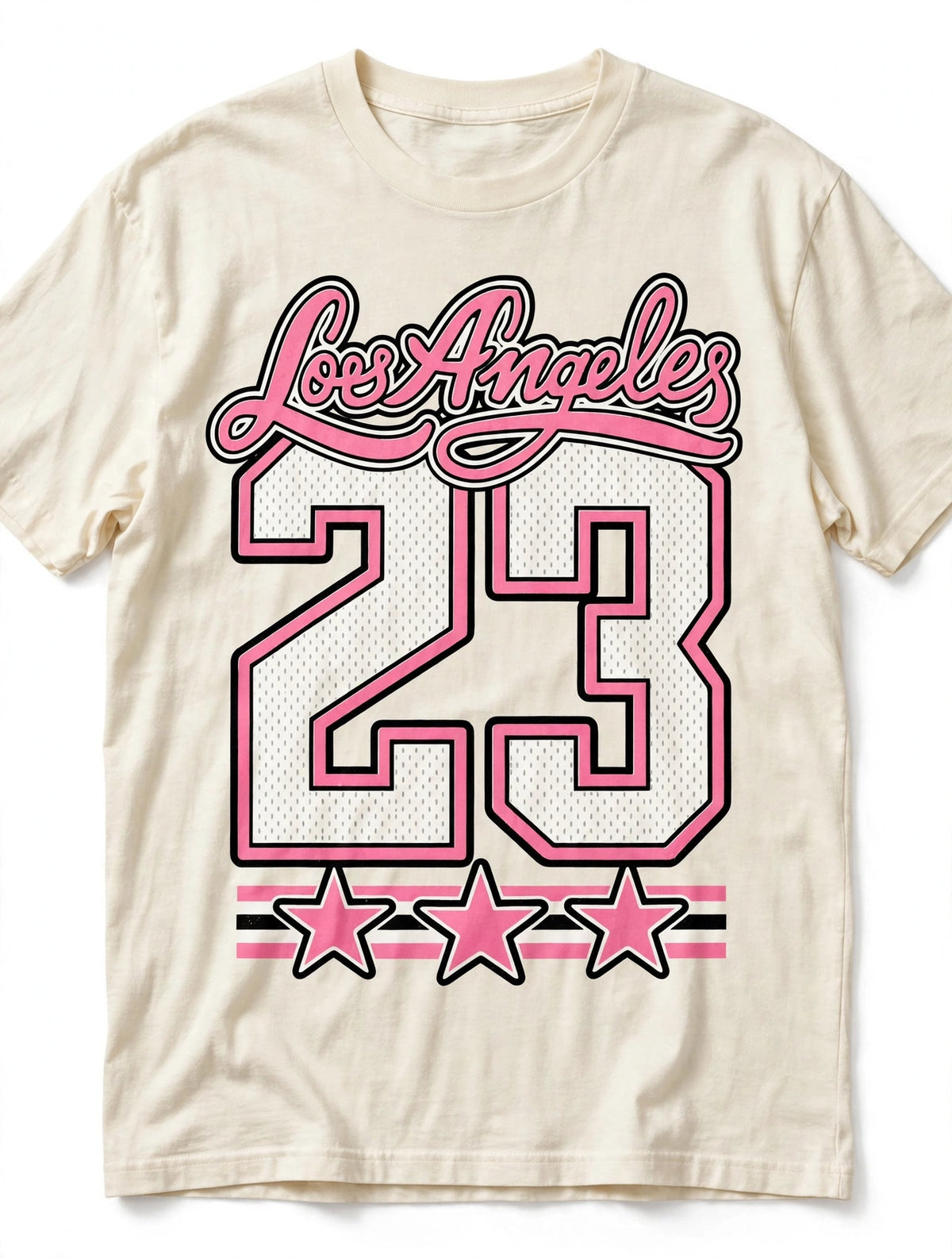 Los Angeles 23 Pink Varsity Graphic Tee
