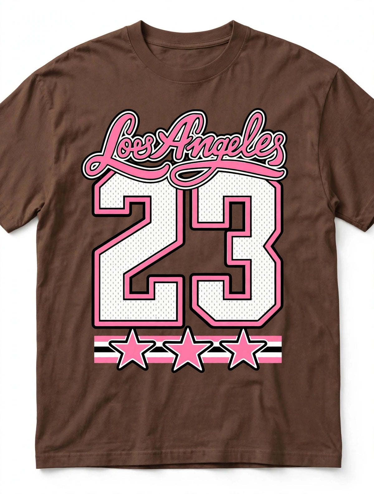 Los Angeles 23 Pink Varsity Graphic Tee